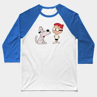 Mr Peabody and Sherman Baseball T-Shirt